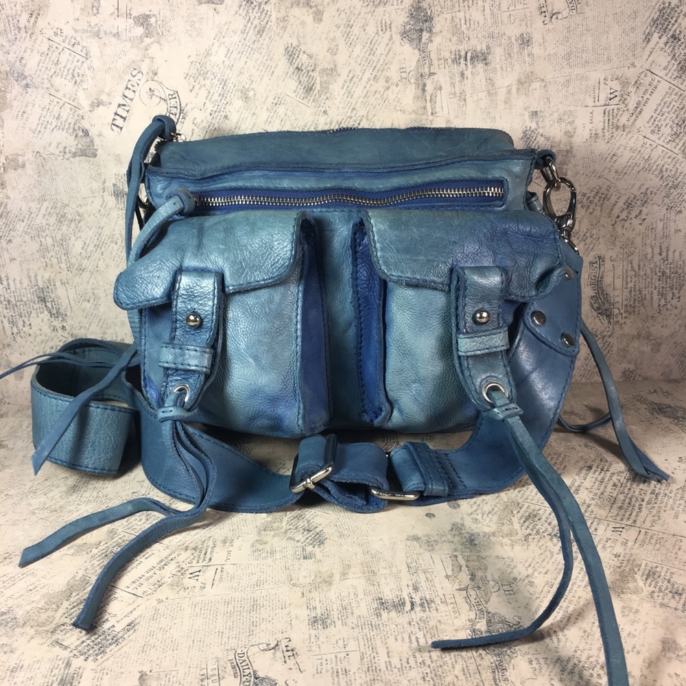 Vintage Johnny Was Leather Crossbody Bag